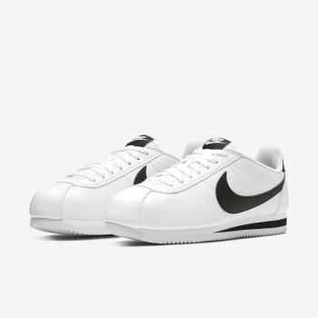 Nike Classic Cortez - Női Utcai Cipő - Fehér/Fehér/Fekete